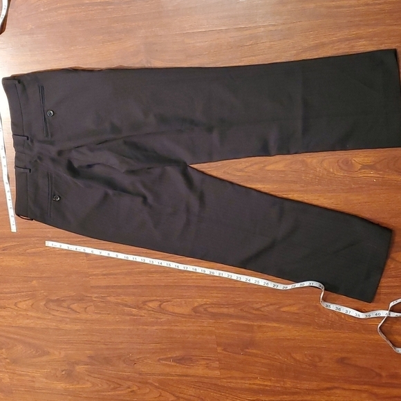 Michael Brandon Slacks Mens pants slim fit slacks size 32 L30 black Stripe print - Picture 6 of 12